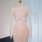 Light purple strapless fitted long ball gown, bridal dress R8988