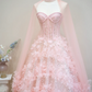 Light pink strapless fitted waist long ball gown/bridal dress R8898