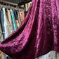 Fuchsia Spaghetti Strap Waist-Cinched Slim-Fit Full Skirt Short-Length Ball Gown R7420