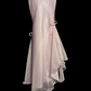 Light pink halter-neck fitted bodycon sexy ball gown R8111