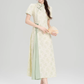 New Chinese style national style element dress new improved cheongsam long skirt R2374