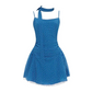 Sky blue suspender waist slim A-line short skirt homecoming dress R5233