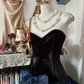 Retro tube top waist slim A-line short skirt ball gown R6184