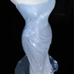 Light blue sequined tube-top slim-waisted hip-hugging maxi skirt, prom dress R5668