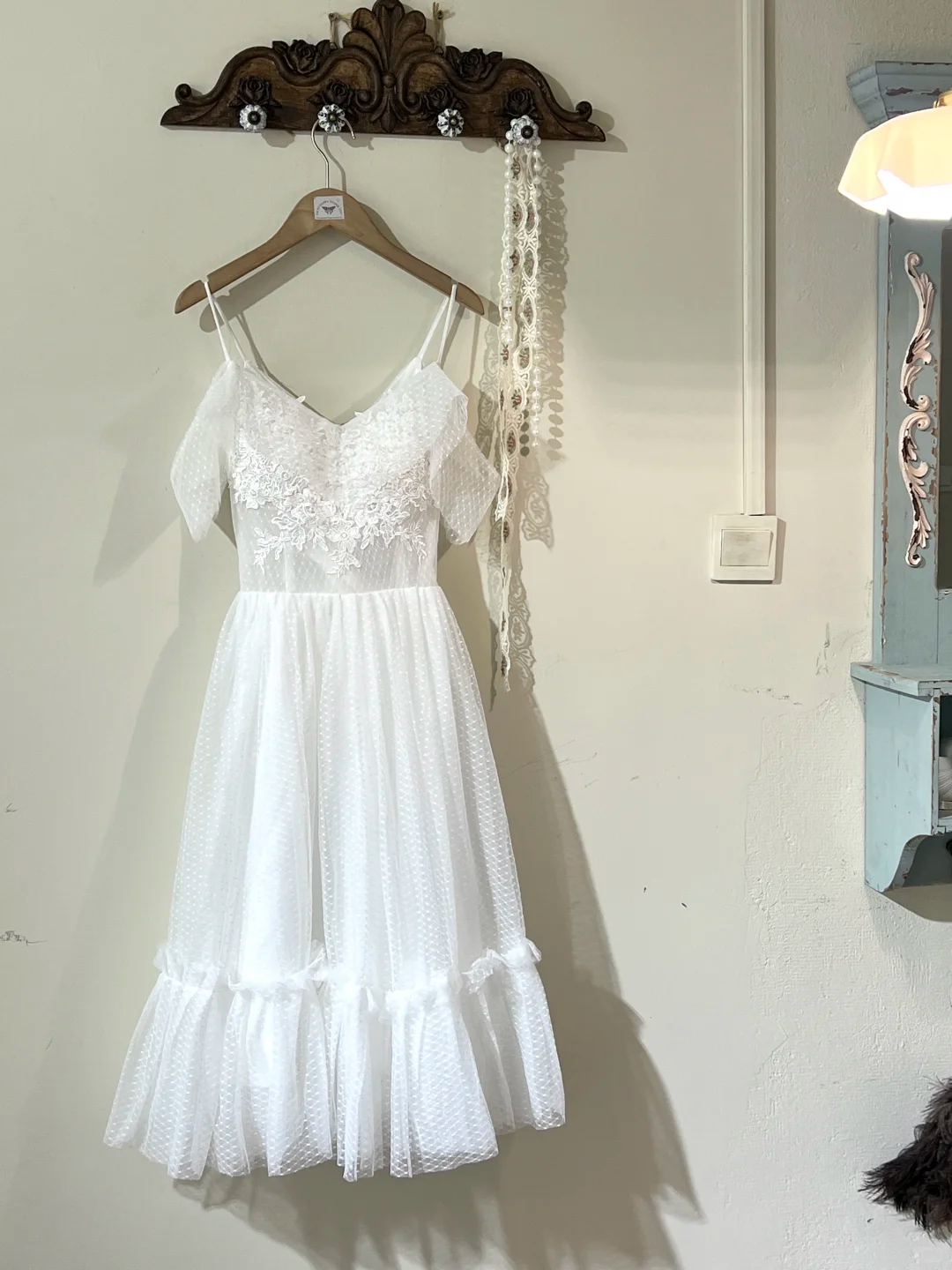 White strapless one-shoulder waist slim long skirt homecoming dress R4361