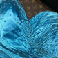 Blue strapless, fitted, bodycon mermaid long ball gown R7022