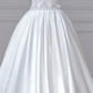 White Tube Top Fitted-Waist Slim-Fit Sexy A-Line Long Bridal Gown R5903