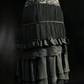 Black suspender waist cake skirt mid-length skirt homecoming dress R4930