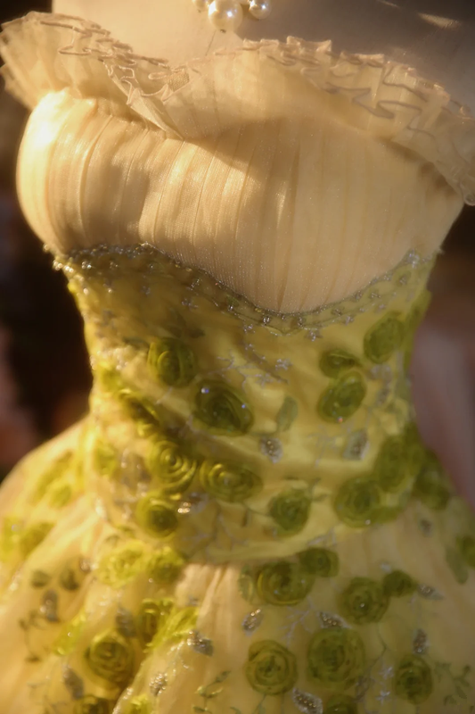 Light green strapless fitted waist ball gown/bridal dress R7275