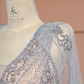 Light apricot V-neck fitted waist slim hip-hugging sexy long ball gown R8408