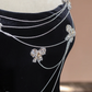 Black halter-neck beaded fitted waist slim hip-hugging sexy long ball gown/bridal dress R8293