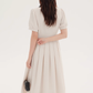 French style shirt dress with waist for summer 2025 new formal occasion dress R2367