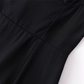 2025 summer new sexy petite pure black slim short suspender dress R0946