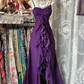 Black halter-neck fitted elegant long dress, ball gown R6258