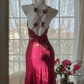 Embroidered Spaghetti Straps Bodycon Homecoming Dress , Charming Burgundy Short Prom Dress Cocktail Dress RS2108