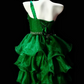 Beaded Puffy Corset Homecoming Dress , Vibrant Satin Short Prom Dress Cocktail Dress RS2115