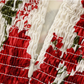 2025 Summer New French High Waist Holiday Red Floral Sling Short Dress R0961