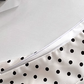 Sweet white polka dot short skirt lace satin slim waist dress female summer a-line skirt R0108