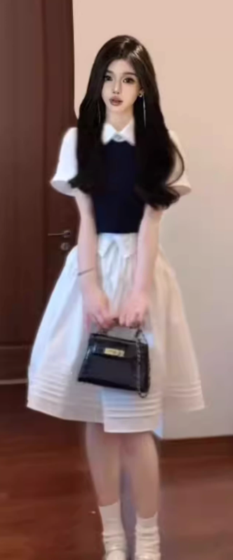 Pure outfit suit white shirt vest skirt short outfit a complete set 2025 new style R0830