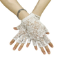 Fingerless Bridal Lace Half Finger Gloves Women's Short Floral Gloves for Wedding Opera Tea Party     S6217