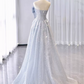 Tulle Hazy Bow Decor Corset Prom Gown , Sparkly Women's Maxi Quinceanera Dress Ball Gown RS2171