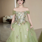 Tulle Puffy Applique Corset Prom Gown , Fresh Women's Maxi Quinceanera Dress Ball Gown RS2172