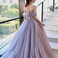 Tulle Puffy Laavender Corset Prom Gown , Dreamy Women's Maxi Quinceanera Dress Ball Gown RS2173