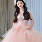 Tulle Puffy Romantic Corset Prom Gown , Sweet Women's Maxi Birthday Dress Ball Gown RS2175