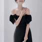 Silky Satin Strapless Corset Prom Gown , Minimalist Women's Maxi Evening Dress RS2176