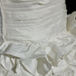 White tube top pleated waist bud skirt short skirt homecoming dress R4931