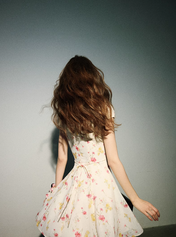 French style short sleeve dress short skirt floral princess dress R2702