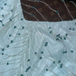 Light blue strapless satin long ball gown R6925