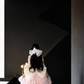 Pink off-the-shoulder fitted waist slim-fit short ball gown with a full skirt R8031