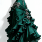 Black strapless fitted long ball gown R7210