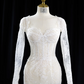 White square neckline, fitted waist, bodycon, sexy long ball gown/bridal dress R8942