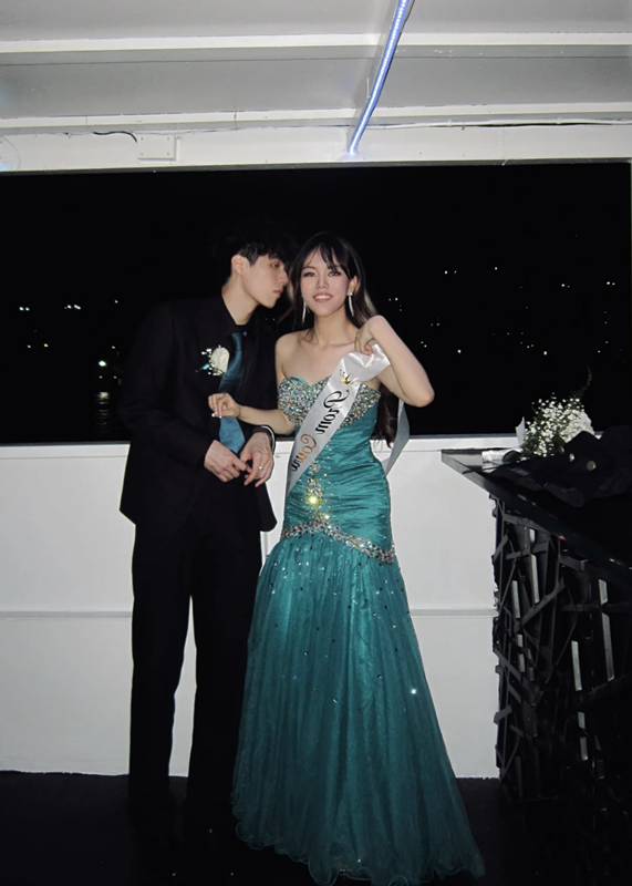 Lake blue tube top slim waist pleated hip sexy long skirt ball gown, bridal gown R6065