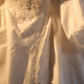White off-the-shoulder fitted waist ball gown/bridal dress R7258