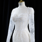 White square neckline, fitted waist, bodycon, sexy long ball gown/bridal dress R8942