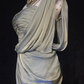 Light gray tube top pleated waist satin hip-length asymmetrical skirt homecoming dress R4995