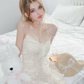 Slim Fit Tie Waist Polka Dot Cami Dress Women Pure Y2K A Line Mini Dress R9400