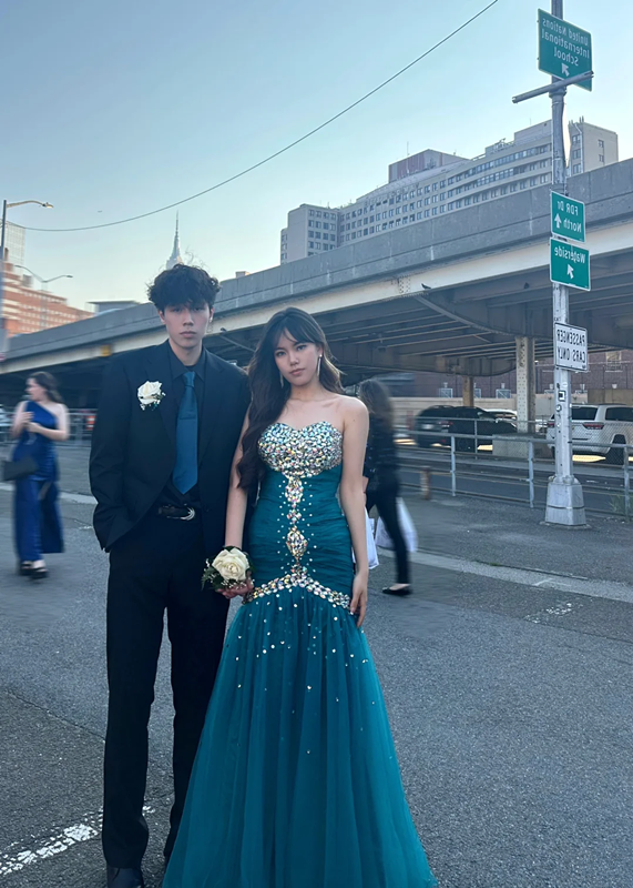 Lake blue tube top slim waist pleated hip sexy long skirt ball gown, bridal gown R6065