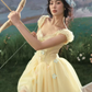 Romantic Princess Tulle Mini Dress Sweetheart Neck Lace Trim 3D Flower Applique Satin R9192