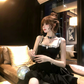 Glam Corset Ballerina Mini Dress with Crystal Straps R9156