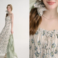 French floral suspender dress tea break small fresh sleeveless long dress R2691