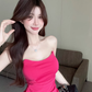 One-shoulder tube top dress niche design ribbon slim hip-hugging small gift skirt R0560