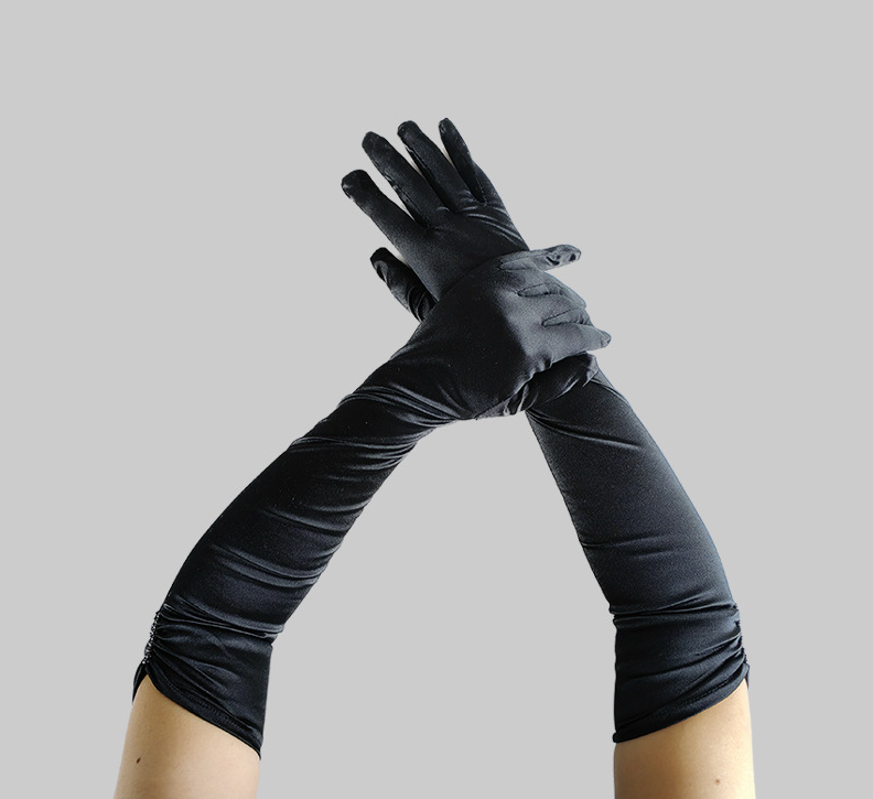 Prom Dinner Party Gloves Elegant Evening Dress Etiquette Dinner Accessories Arm Covers     S6249