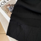 Black French heavy-duty halter neck knitted dress for women new beaded waist and hip short skirt R3957