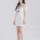 New Chinese style dress women's slim short skirt new style high waist baby collar skirt R4464