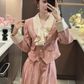 French gentle Chanel style suit skirt high-end suit jacket large swing skirt skirt two-piece suit R1638