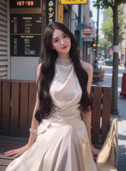 French style halter neck satin suit temperament two-piece suit waist high-end gentle long skirt R1503